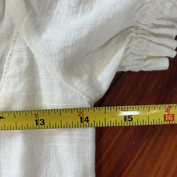 Urban Outfitters Britney Hook & Eye Mini Dress White Cotton Gauzy Size Small - Picture 5 of 5